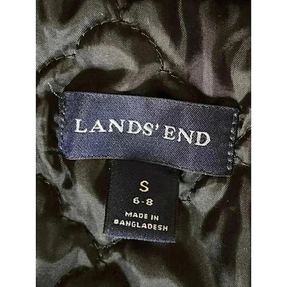 Lands End light weight jacket Black size Small some peeling under arms - Picture 13 of 13